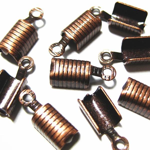 6349-【基本パーツ】　かしめパーツ　銅古美　３mm用　１５個/１セット