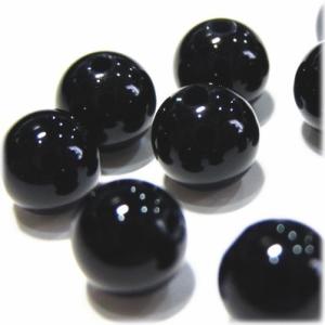 6726-天然石 8mm丸玉 オニキス 10粒