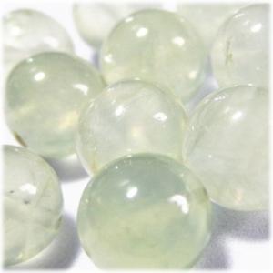 6743-天然石 10mm丸玉 プレナイト 10粒