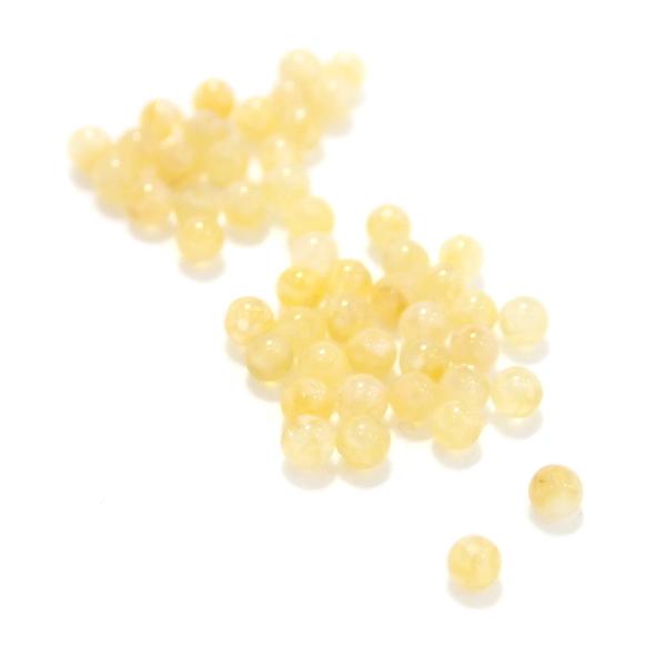 6766-天然石 2mm丸玉 イエロージェイド 50粒