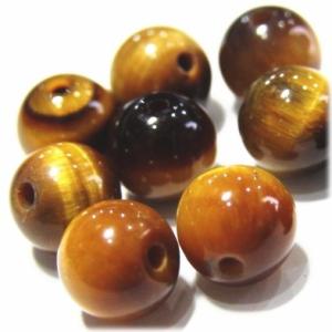 6781-天然石 ６mm　丸玉 タイガーアイ 10粒