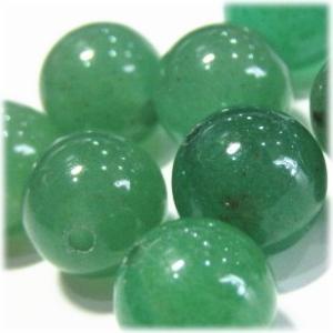 6794-天然石 10mm丸玉 グリーンアベンチュリン 10粒