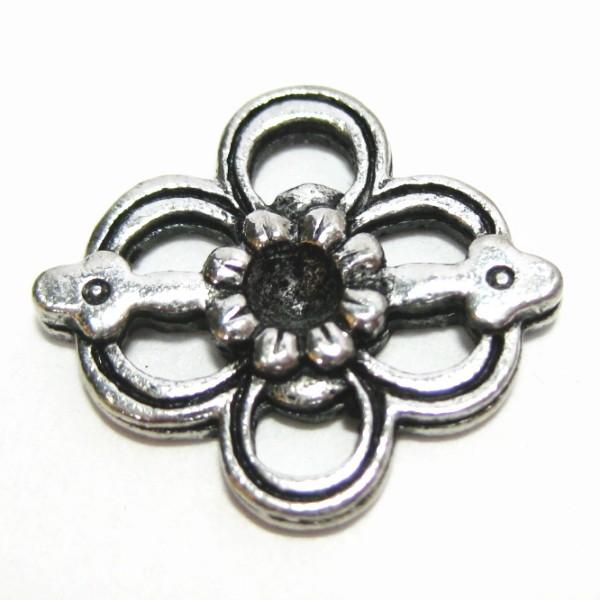 6869-【ＮＹピューター】　コネクター　銀古美　１６ｘ１０mm　５個/１セット