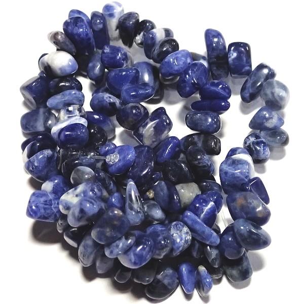 7085-《天然石　ころころ》　ソーダライト　約３９cm/１本