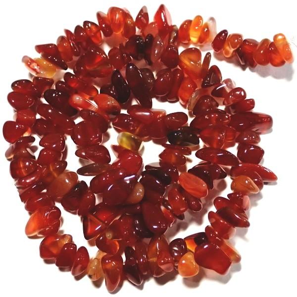 7098-《天然石　ころころ》　レッドアゲート　約３９cm/１本