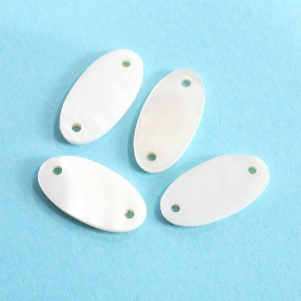 7411-『シェル』　２ホール　楕円　１０x２０mm　４個/１パック