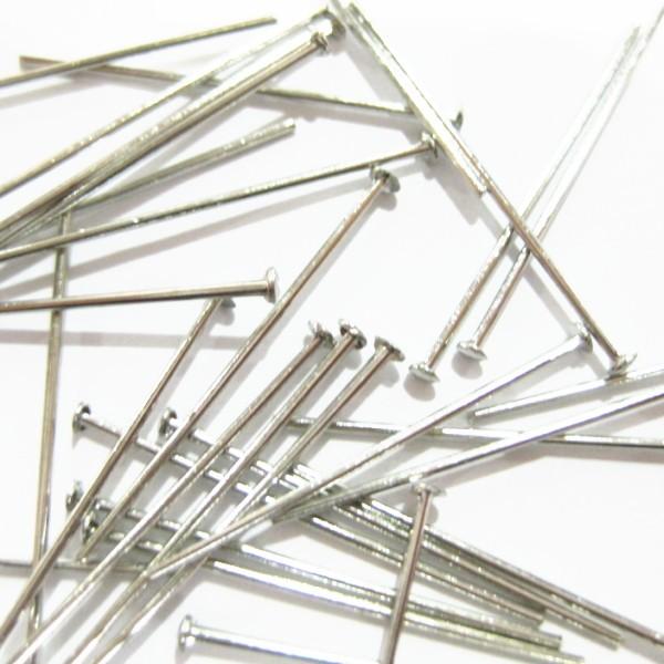 7626-【Ｔピン 太さ0.7mm】 銀色　長さ２５ｍｍ　約５０本/１パック