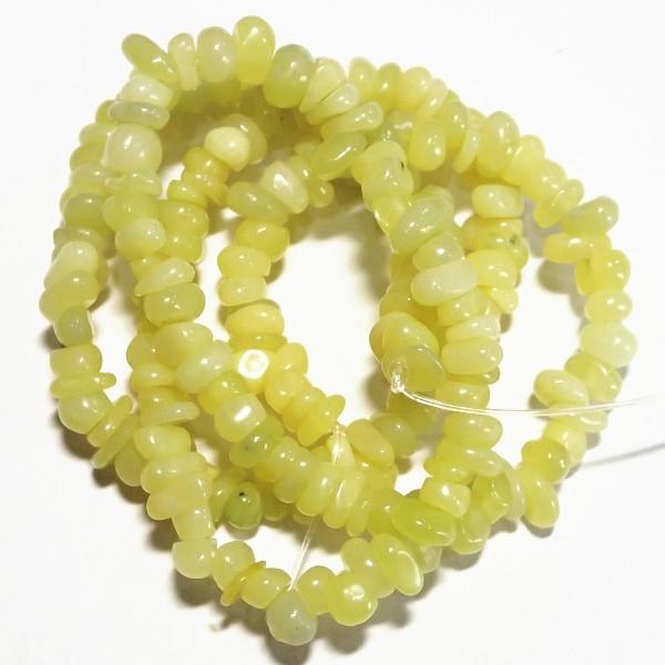 7748-《天然石　ちびころ》　レモンストーン　約３９cm/１本