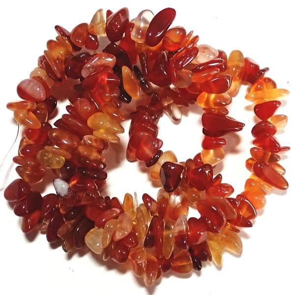 7785-《天然石　ちびころ》　レッドアゲート　約３９cm/１本