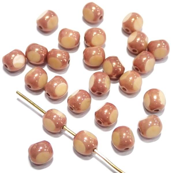 7878-C13020　【チェコ6 AT】　ベージュカッパー　６ｍｍ　２５個/１パック