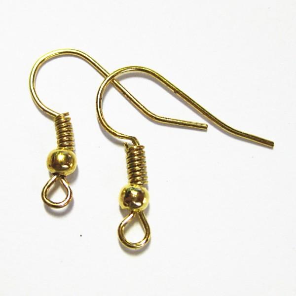 8193-《イヤーパーツ》　ピアス　金色　５組（１０個）/１セット