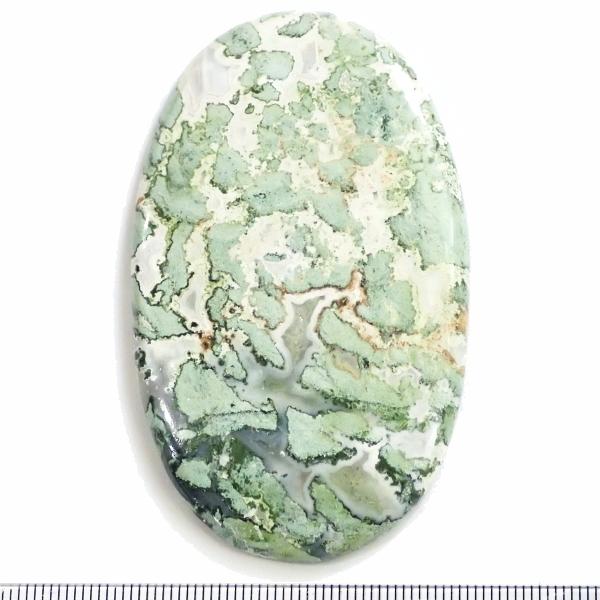 9166-『天然石ルース』　ジャスパー（ホール無）　約70.9ｘ41.5ｘ5.7mm（23.7ｇ）　...