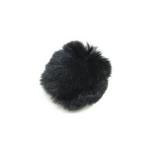 9293-『ファー』　ラビットファー　ブラック　カン無　標準５０mm　１個