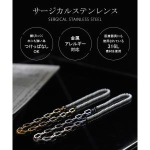 ネックレス アクセサリー パール シルバー ゴ...の詳細画像2