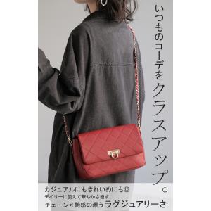ショルダーバッグ チェーン 2WAY レザー ...の詳細画像1