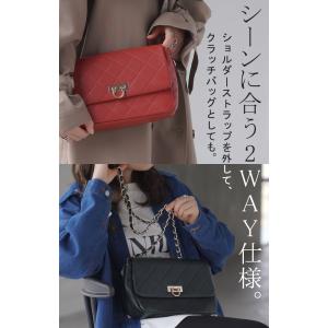 ショルダーバッグ チェーン 2WAY レザー ...の詳細画像3