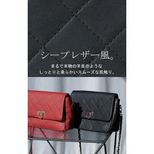 ショルダーバッグ チェーン 2WAY レザー ...の詳細画像5