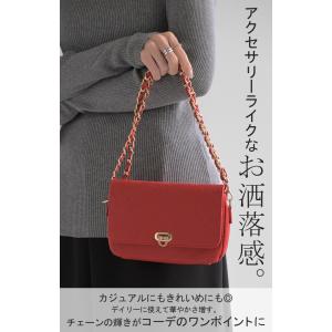 ミニ ショルダーバッグ チェーン 2WAY レ...の詳細画像1