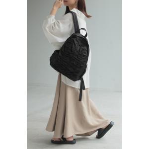 リュック 撥水 ギャザー レディース リュック...の詳細画像3