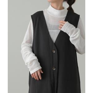 ベスト レディース ジレ トップス ロングベス...の詳細画像5
