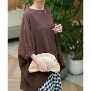 Tシャツ レディース トップス ダブルガーゼ ...の詳細画像4