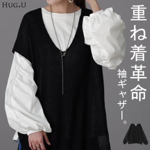 トップス レディース カットソー ブラウス パフ...の商品画像