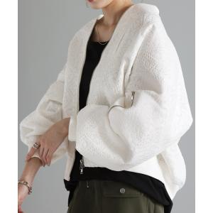 ブルゾン レース 甘辛MIX レディース アウ...の詳細画像4