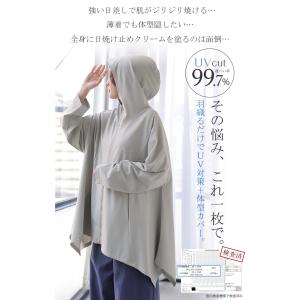 パーカー 接触冷感 UVカット 変形 カーディ...の詳細画像4