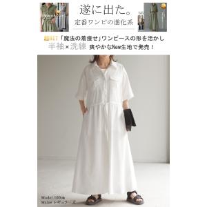 ワンピ シャツ 二の腕カバー ワンピース シャ...の詳細画像1
