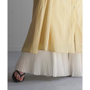 ペチパンツ プリーツ 綿 レディース レイヤー...の詳細画像5