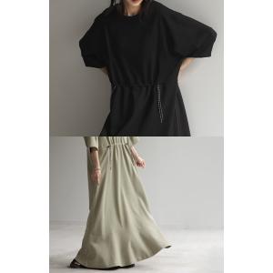ワンピース ロング マーメイド ぽわん袖 レデ...の詳細画像2