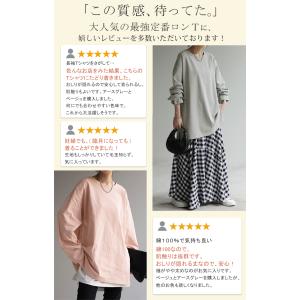 トップス ロンT 綿100% レディース カッ...の詳細画像5
