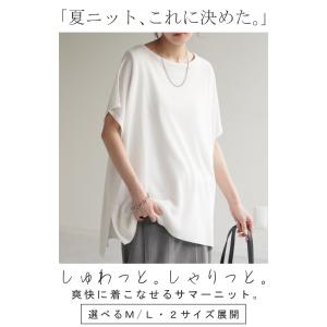 ニット サマーニット 速乾 トップス レディー...の詳細画像1