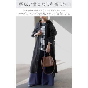 ワンピース シャツ デニム シャツワンピ レデ...の詳細画像1