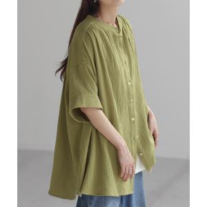 Tシャツ ダブルガーゼ 体型カバー レディース...の詳細画像4