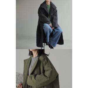 アウター 中綿 ロングコート ロング レディー...の詳細画像3