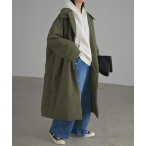 アウター 中綿 ロングコート ロング レディー...の詳細画像4