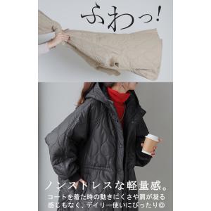 アウター キルティング レディース ロング ロ...の詳細画像3