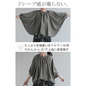 シャツ レディース ノーカラー トップス バン...の詳細画像5