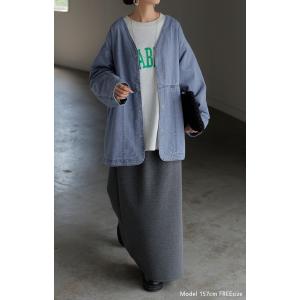 Gジャン 綿100% デニム アウター レディ...の詳細画像2