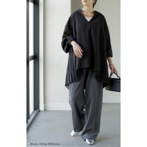 シャツ バックプリーツ ブラウス レディース ...の詳細画像5