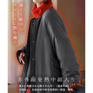 アウター コート ロング 中綿 撥水 マフラー...の詳細画像3