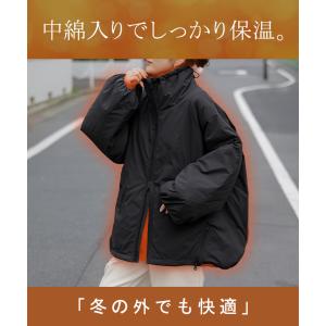 アウター 撥水 中綿 ボリュームスリーブ ジャ...の詳細画像5