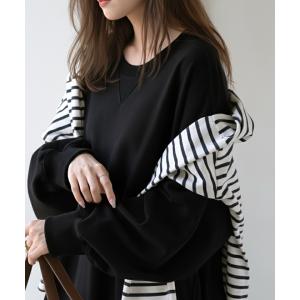 ワンピース スウェット お手入れ簡単 ロング ...の詳細画像4