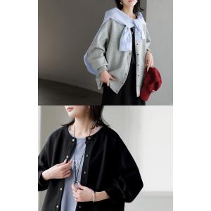 カーディガン ダンボール ロング レディース ...の詳細画像3