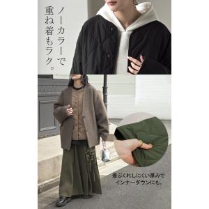 ジャケット 軽量 撥水 中綿 キルティング ジ...の詳細画像2