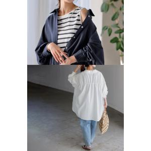 シャツ レディース バックシャン チュニック ...の詳細画像5