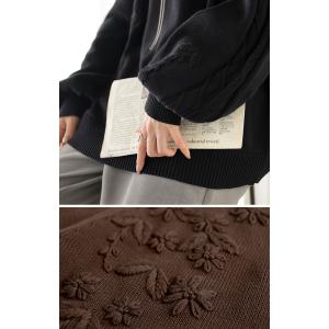 ニット 刺繍 綿100 ハンドメイド ロング ...の詳細画像2