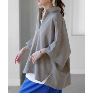 シャツ 約30分で乾く 洗える スキッパーシャ...の詳細画像4