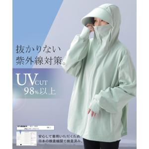 UVカットパーカー つば付き UVカット パー...の詳細画像5